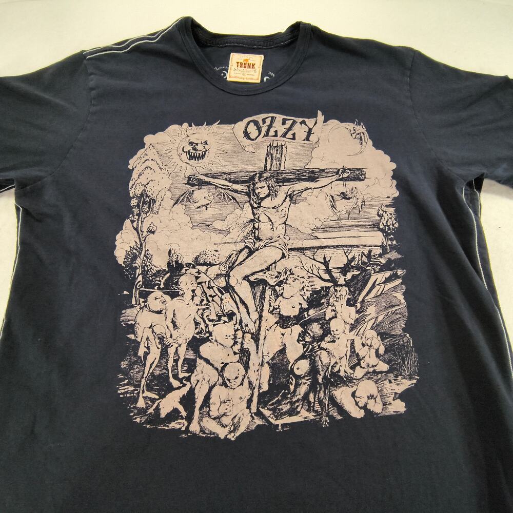 Ozzy Ozbourne Short Sleeve Band Graphic T Shirt Mens Size Extra Large XL Black